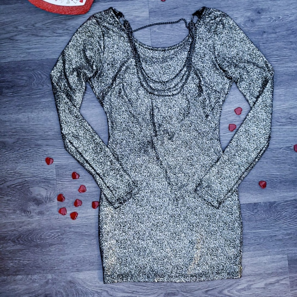 Symphony Sexy Women shine Long Sleeve Evening Part